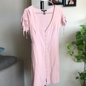 Forever 21 pink polka dot dress